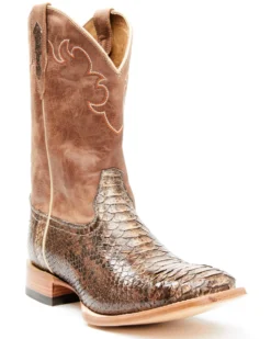 Cody James Men's Exotic Python Western Boots - Broad Square Toe