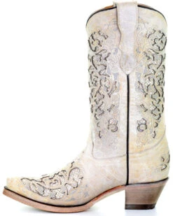 Corral Girls' Glitter Inlay Boots - Snip Toe -Western Cowboy Equipment 2000276657 100 P3