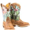 Tin Haul Girls' Cactilicious Embroidered Western Boots - Square Toe