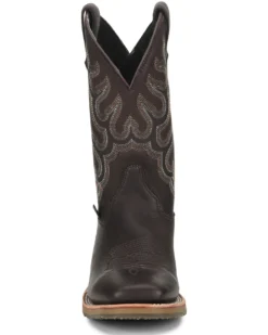 Double H Men's Dark Brown Elk Western Boots - Broad Square Toe 11 Double H Men's Dark Brown Elk Western Boots - Broad Square Toe -Western Cowboy Equipment 2000285688 240 P5