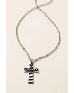 Cody James Men's Stainless Flag Cross -Western Cowboy Equipment 2000289252 040 P3