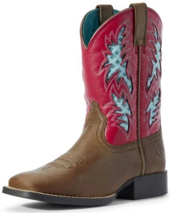 Ariat Little Girls' Homestead VentTEK Western Boots - Broad Square Toe
