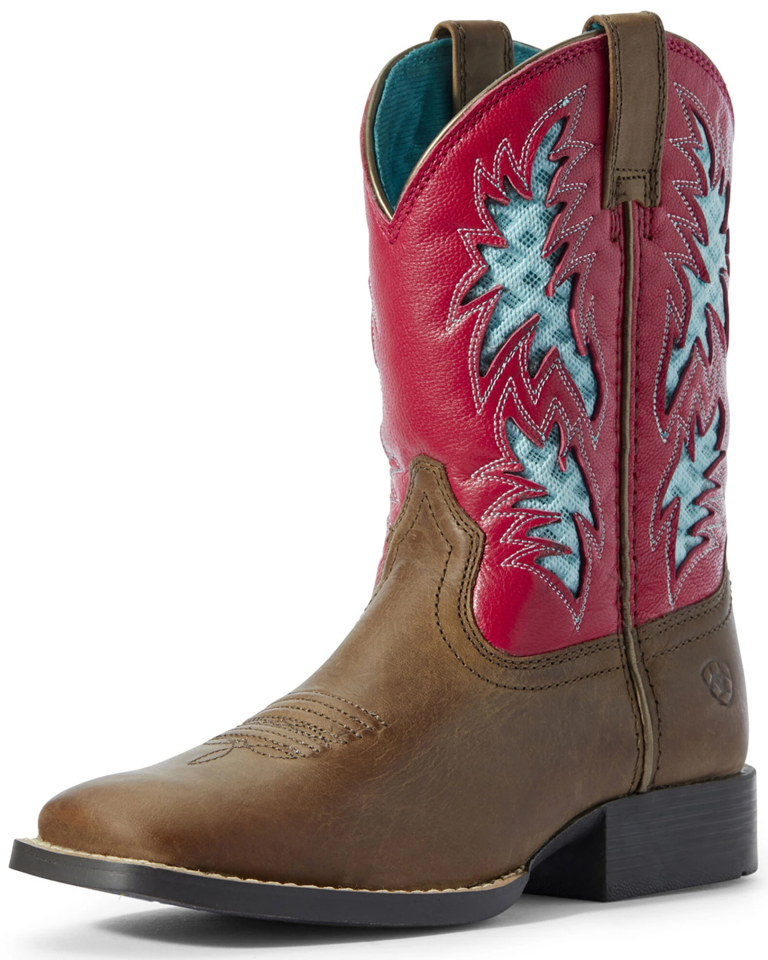 Ariat Little Girls' Homestead VentTEK Western Boots - Broad Square Toe 1 Ariat Little Girls' Homestead VentTEK Western Boots - Broad Square Toe