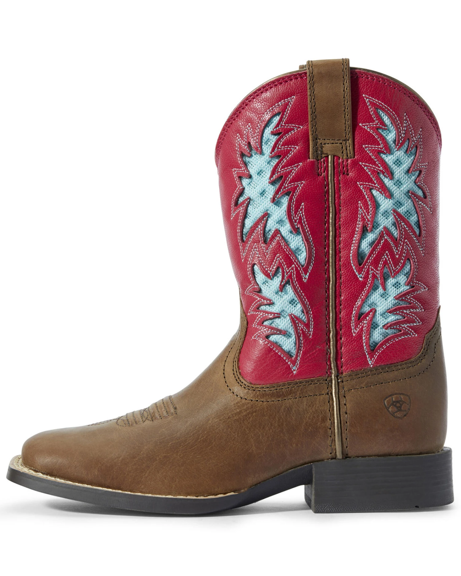 Ariat Little Girls' Homestead VentTEK Western Boots - Broad Square Toe 2 Ariat Little Girls' Homestead VentTEK Western Boots - Broad Square Toe - Image 2