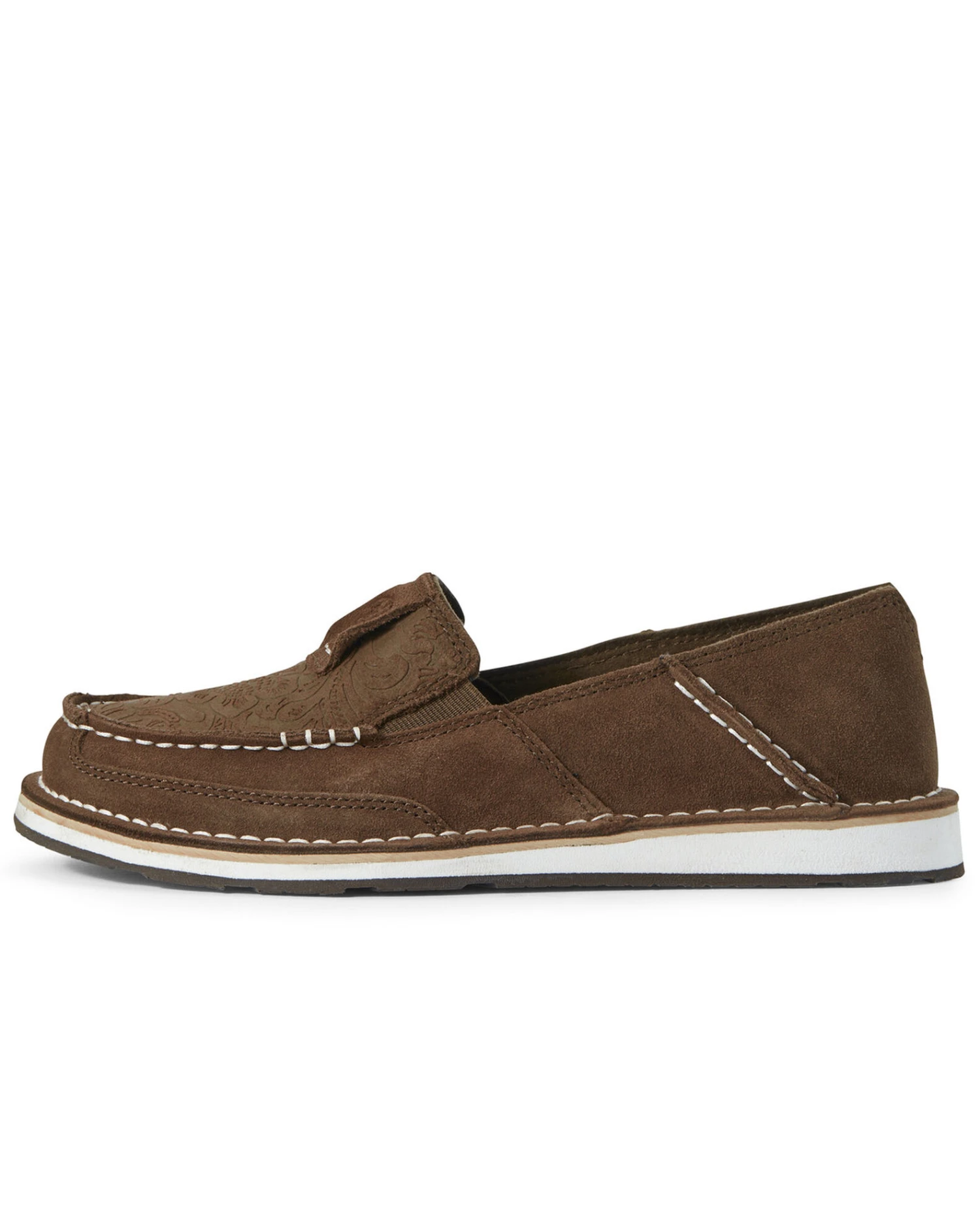Ariat Women's Floral Embossed Cruiser Shoes - Moc Toe 2 Ariat Women's Floral Embossed Cruiser Shoes - Moc Toe - Image 2