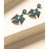 Idyllwind Women's Turquoise Beaded Thunderbird Earrings