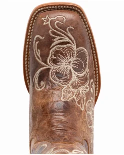Shyanne Women's Lasy Floral Embroidered Western Boots - Broad Square Toe -Western Cowboy Equipment 2000296019 200 P6
