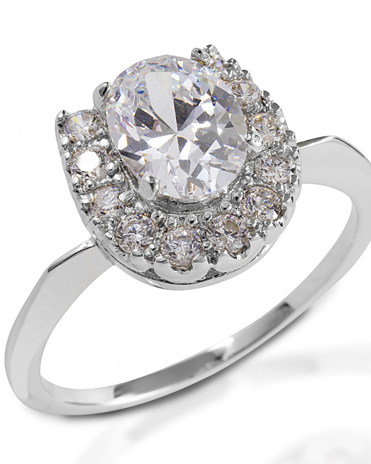 Kelly Herd Women's Oval Solitaire Horseshoe Ring 1 Kelly Herd Women's Oval Solitaire Horseshoe Ring