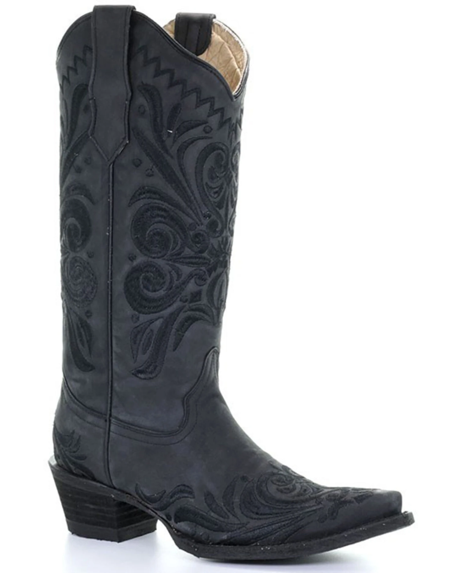 Circle G Women's Filigree Western Boots - Snip Toe 1 Circle G Women's Filigree Western Boots - Snip Toe