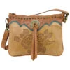 American West Women's Texas Rose Crossbody Bag