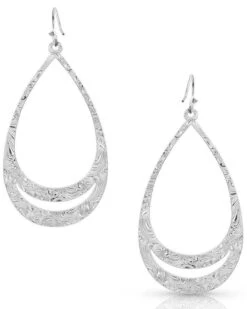 Montana Silversmiths Women's Think Twice Teardrop Earrings