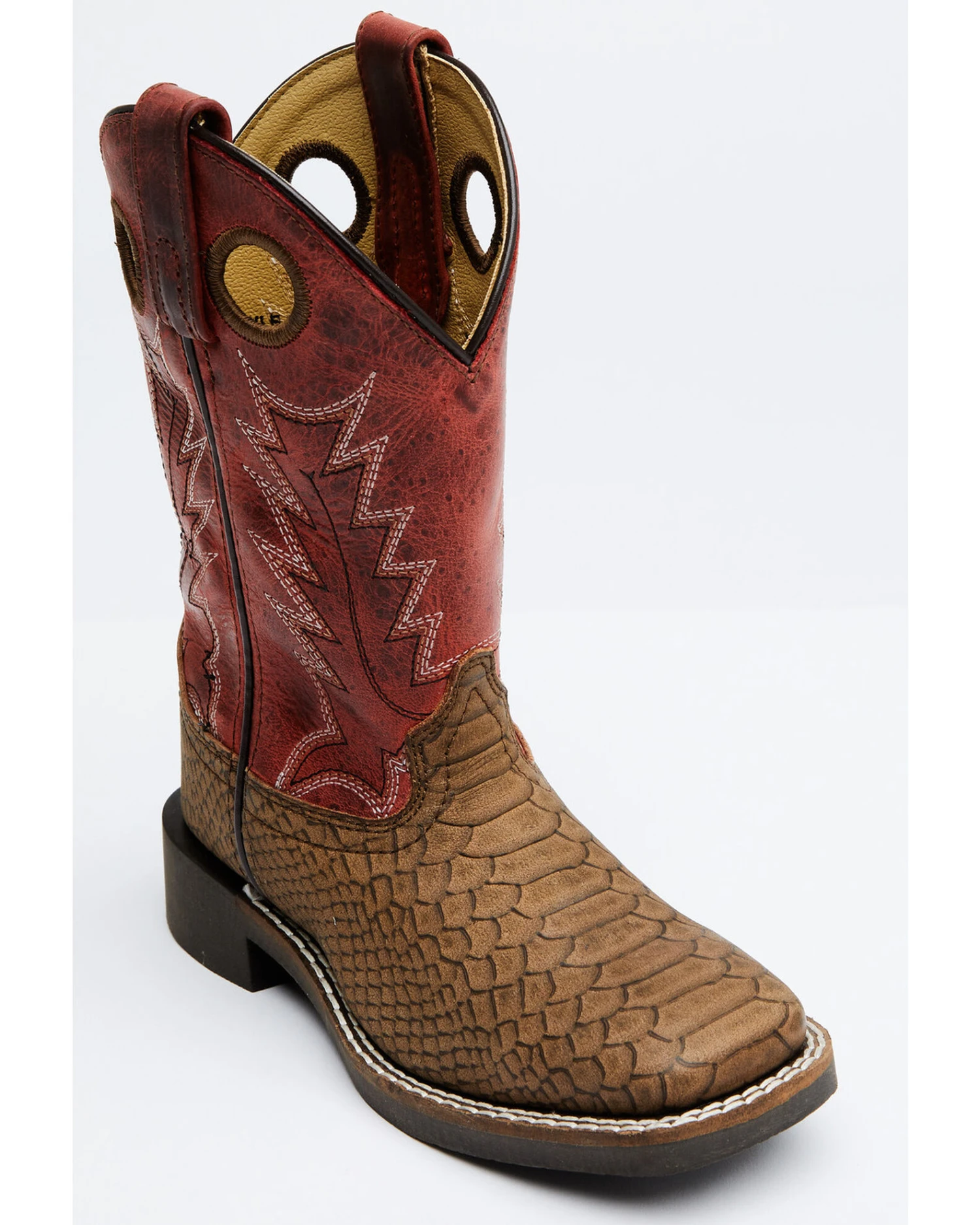 Cody James Boys' Reptile Print Western Boots - Broad Square Toe 1 Cody James Boys' Reptile Print Western Boots - Broad Square Toe