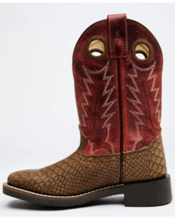 Cody James Boys' Reptile Print Western Boots - Broad Square Toe 10 Cody James Boys' Reptile Print Western Boots - Broad Square Toe -Western Cowboy Equipment 2000328726 920 P4