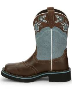Justin Women's Starlina Western Boots - Broad Square Toe -Western Cowboy Equipment 2000335074 200 P3