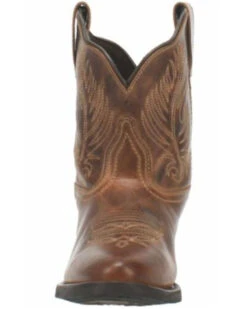 Laredo Women's Brown Shortie Western Booties - Round Toe 10 Laredo Women's Brown Shortie Western Booties - Round Toe -Western Cowboy Equipment 2000337536 200 P4