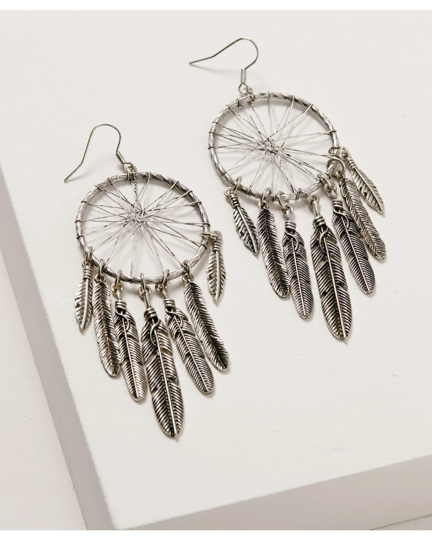 Shyanne Women's Wild Soul Dreamcatcher Fringe Hoop Earrings 1 Shyanne Women's Wild Soul Dreamcatcher Fringe Hoop Earrings