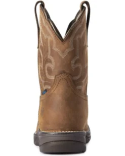 Ariat Women's Distressed Brown Anthem Shortie II H20 Full-Grain Western Boot - Square Toe  -Western Cowboy Equipment 2000341139 200 P3
