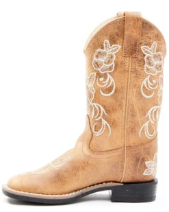 Shyanne Girls' Little Lasy Floral Embroidered Western Boots - Broad Square Toe -Western Cowboy Equipment 2000345066 280 P3