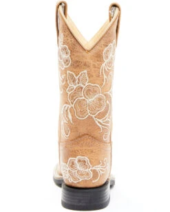 Shyanne Girls' Little Lasy Floral Embroidered Western Boots - Broad Square Toe -Western Cowboy Equipment 2000345066 280 P5