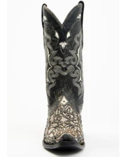 Corral Men's Exotic Python Skin Inlay Western Boots - Snip Toe -Western Cowboy Equipment 2000345254 944 P4