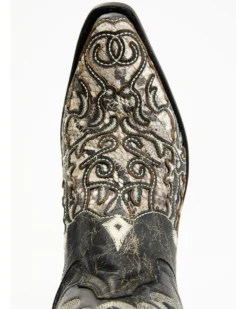 Corral Men's Exotic Python Skin Inlay Western Boots - Snip Toe -Western Cowboy Equipment 2000345254 944 P6