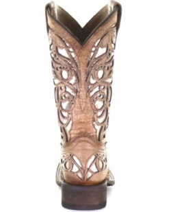 Corral Girls' Shiny Inlay Western Boots - Square Toe -Western Cowboy Equipment 2000345519 280 P5