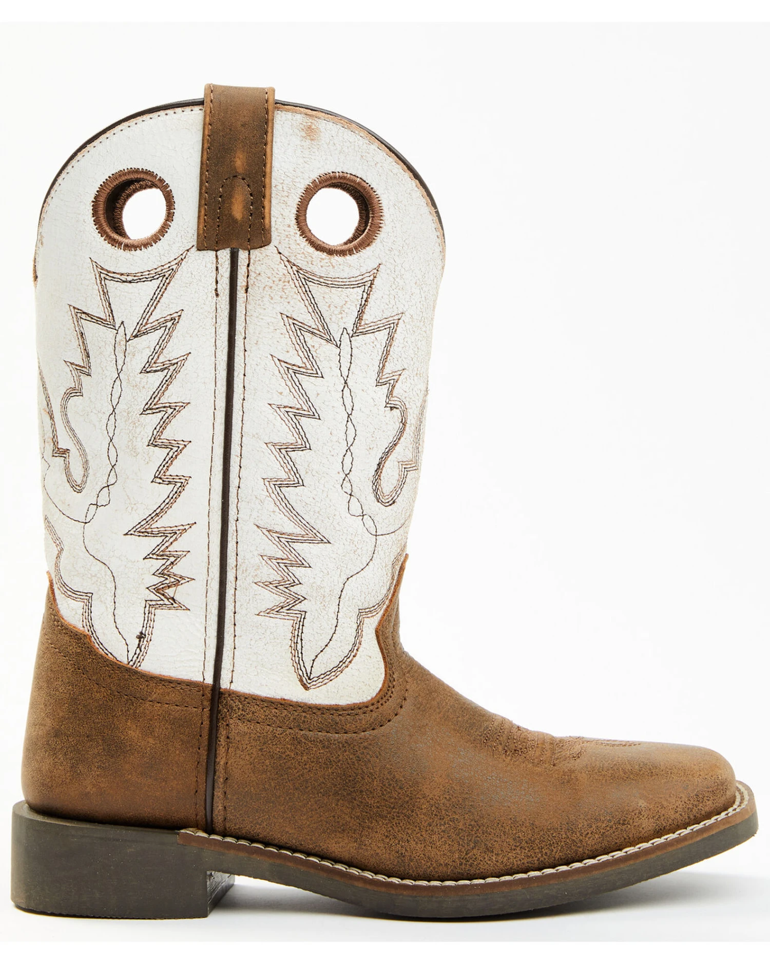 Cody James Boys' Pull On Leather Western Boots - Broad Square Toe 2 Cody James Boys' Pull On Leather Western Boots - Broad Square Toe - Image 2