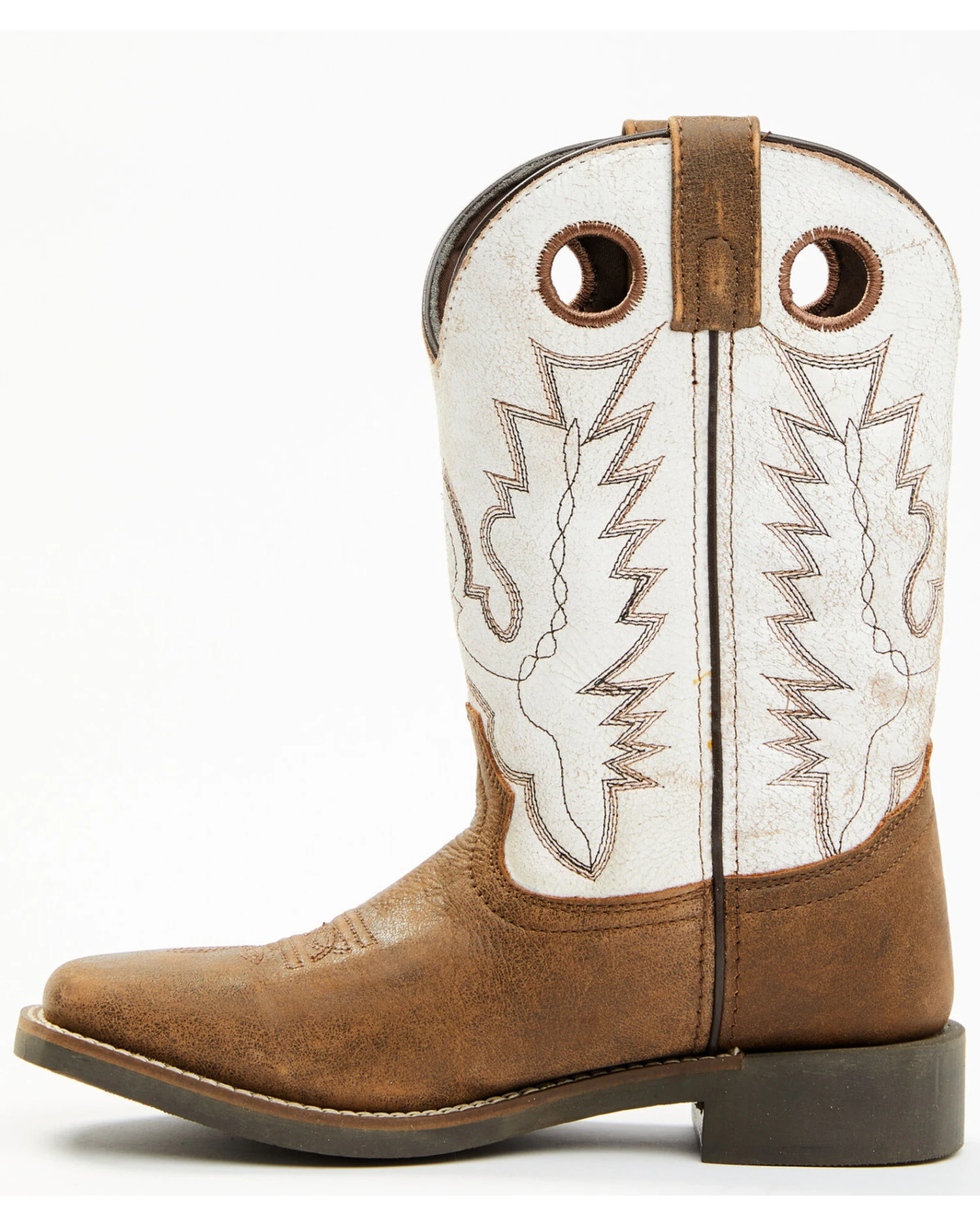 Cody James Boys' Pull On Leather Western Boots - Broad Square Toe 3 Cody James Boys' Pull On Leather Western Boots - Broad Square Toe - Image 3