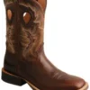 Twisted X Men's Brown Ruff Stock Western Boots - Square Toe