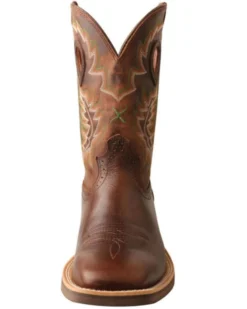 Twisted X Men's Brown Ruff Stock Western Boots - Square Toe -Western Cowboy Equipment 2000350217 201 P4