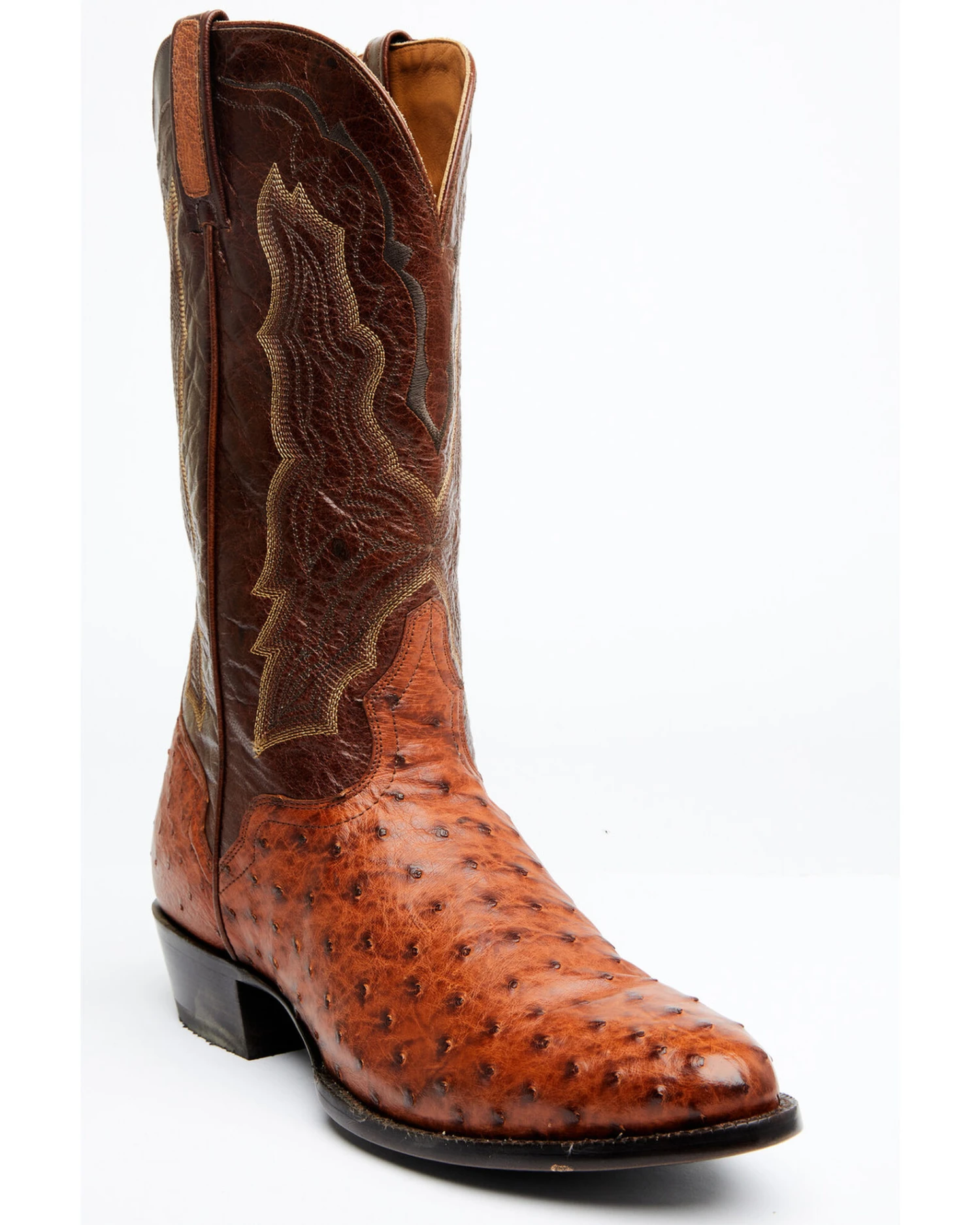 El Dorado Men's Exotic Full-Quill Ostrich Skin Western Boots - Medium Toe 1 El Dorado Men's Exotic Full-Quill Ostrich Skin Western Boots - Medium Toe