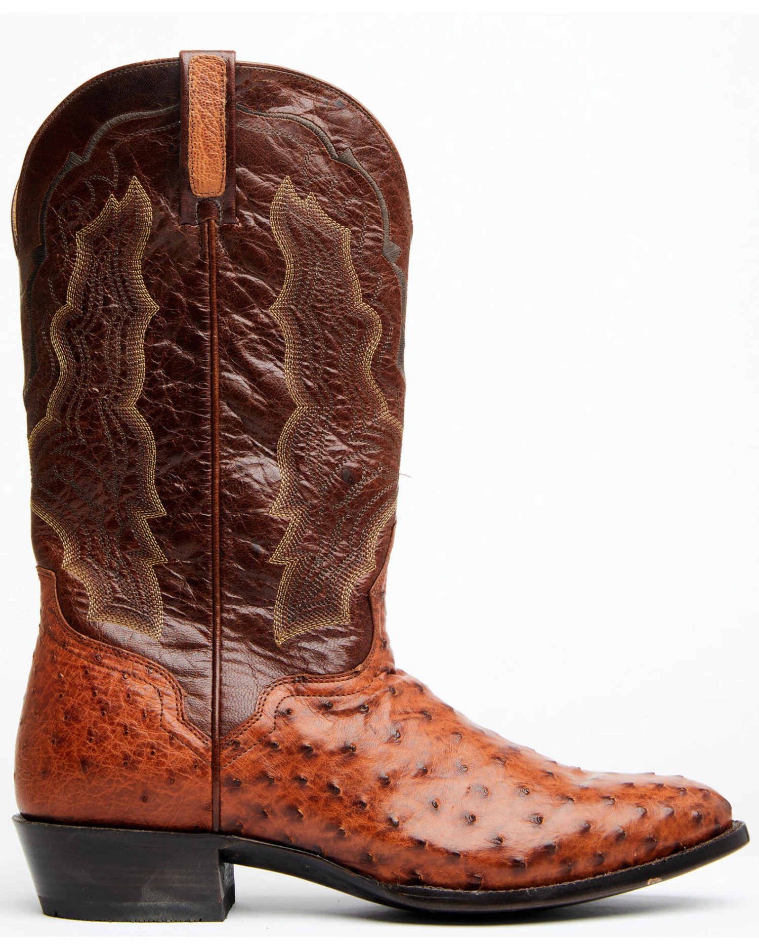 El Dorado Men's Exotic Full-Quill Ostrich Skin Western Boots - Medium Toe 2 El Dorado Men's Exotic Full-Quill Ostrich Skin Western Boots - Medium Toe - Image 2