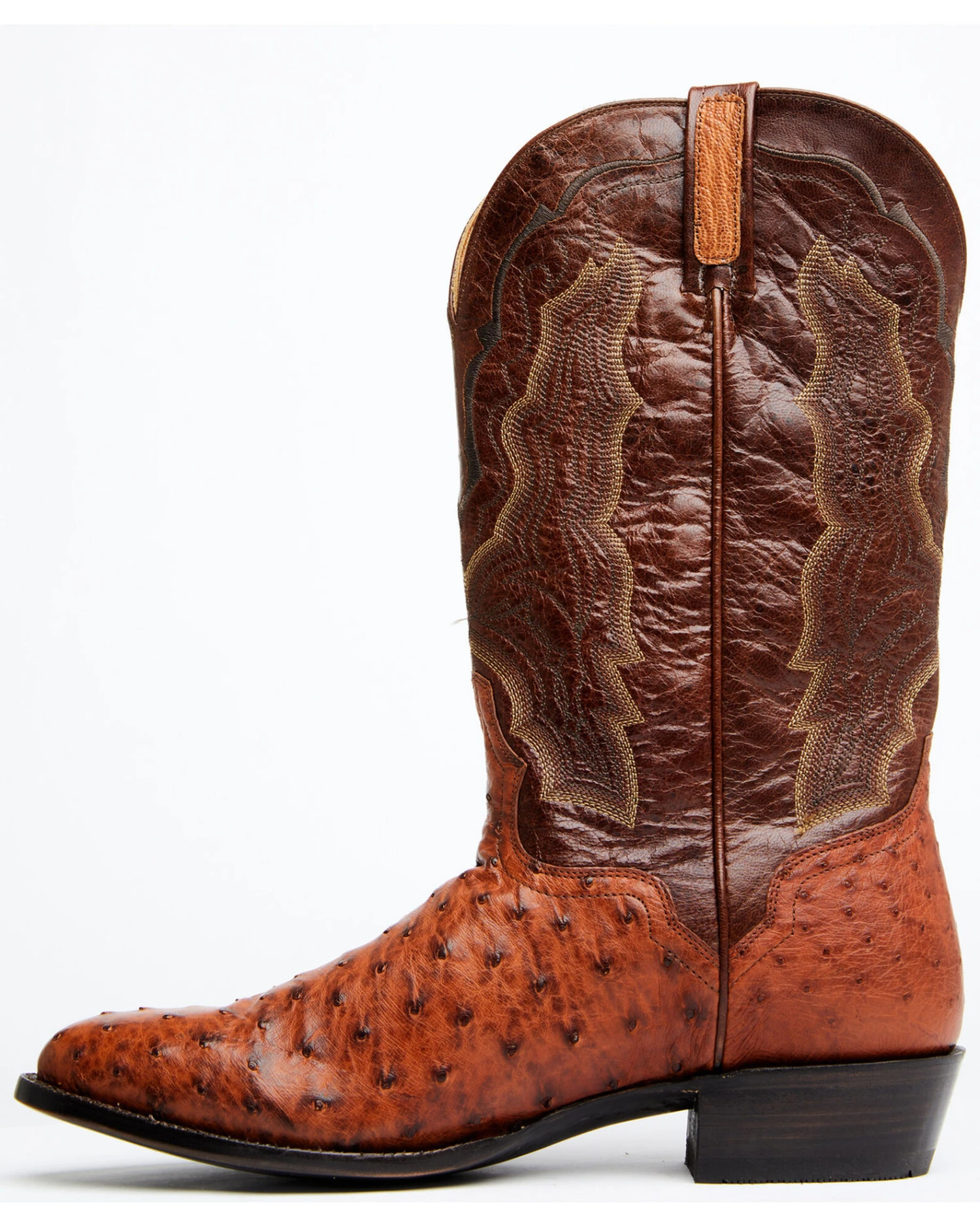 El Dorado Men's Exotic Full-Quill Ostrich Skin Western Boots - Medium Toe 3 El Dorado Men's Exotic Full-Quill Ostrich Skin Western Boots - Medium Toe - Image 3