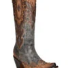 Corral Women's Almond Laser Western Boots - Snip Toe 