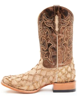 Cody James Men's Exotic Pirarucu Western Boots - Broad Square Toe  -Western Cowboy Equipment 2000351584 280 P3