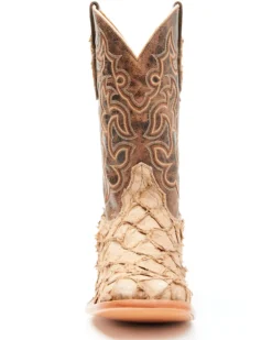 Cody James Men's Exotic Pirarucu Western Boots - Broad Square Toe  -Western Cowboy Equipment 2000351584 280 P4