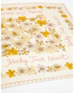 Idyllwind Women's Blush Silk Floral Honky Tonk Heart Bandana  -Western Cowboy Equipment 2000351795 681 P3