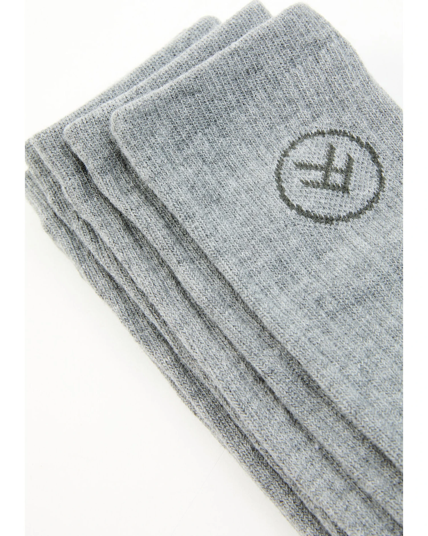 Hawx Men's Gray Crew Work Socks 2 Hawx Men's Gray Crew Work Socks - Image 2