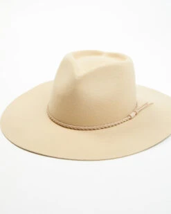 Peter Grimm Women's Amor Mio Tan Heart Crown Wool Felt Western Hat