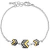 Montana Silversmiths Women's Charmed Chevron Silver Bracelet