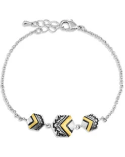 Montana Silversmiths Women's Charmed Chevron Silver Bracelet