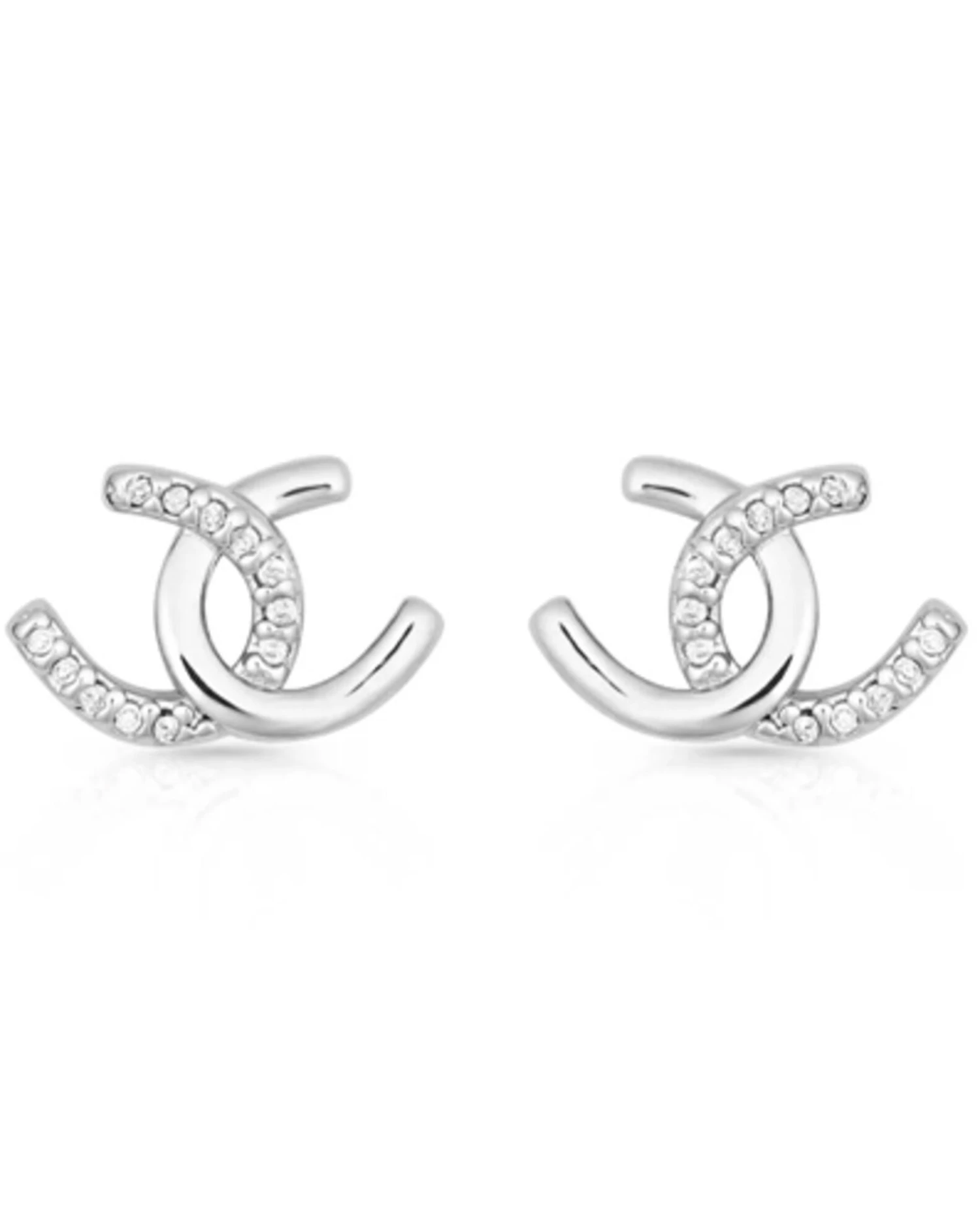 Montana Silversmiths Women's Horseshoe Happiness Post Earrings 1 Montana Silversmiths Women's Horseshoe Happiness Post Earrings
