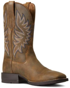 Ariat Men's Brander Leather Performance Western Boot - Broad Square Toe
