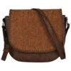 Justin Women's Tooled Whipstitch Edge Saddle Bag