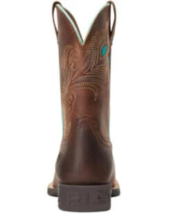 Ariat Girls' Bright Eyes II Hat Leather Boot - Broad Square Toe -Western Cowboy Equipment 2000357335 200 P3