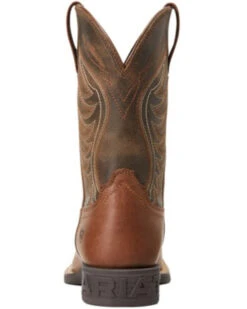 Ariat Boys' Amos Leather Western Boot - Broad Square Toe  -Western Cowboy Equipment 2000357339 200 P3