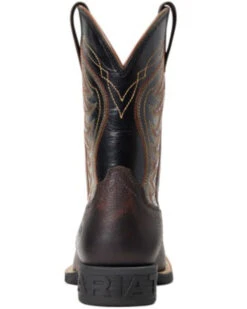 Ariat Boys' Amos Hand-Stained Western Boot - Broad Square Toe  -Western Cowboy Equipment 2000357340 200 P3