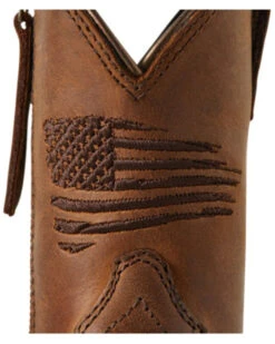 Ariat Boys' Anthem Patriot Easy Fit Distressed Brown Full-Grain Western Boot - Square Toe 11 Ariat Boys' Anthem Patriot Easy Fit Distressed Brown Full-Grain Western Boot - Square Toe -Western Cowboy Equipment 2000357345 200 P6
