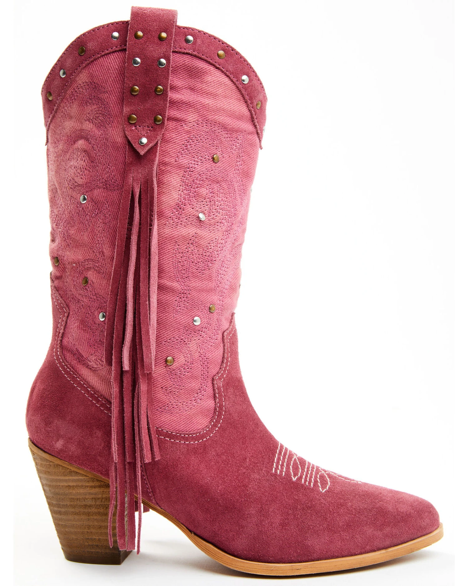 Idyllwind Women's Sashay Fringe Studded Leather Western Boots - Pointed Toe 2 Idyllwind Women's Sashay Fringe Studded Leather Western Boots - Pointed Toe - Image 2