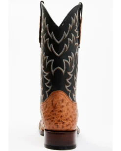 Cody James Men's Full Quill Cognac Ostrich Exotic Western Boots - Broad Square Toe  -Western Cowboy Equipment 2000359772 001 P5